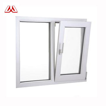 Europe Style Double Hung Decorative Design Steel Security Hinged/hopper PVC Profile UPVC Windows on China WDMA