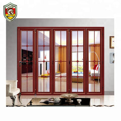 European modern house design soundproof tempered glazed folding doors and windows on China WDMA