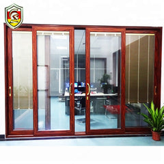 European style exterior house style insulation proof thermal break aluminium sliding glass door on China WDMA