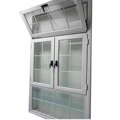 European style high quality aluminium frame laminated glass casement window with balcony metal window grill design on China WDMA