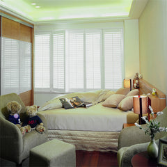 European style louvers window shutters sliding folding plantation shutter on China WDMA