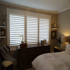 European style louvers window shutters sliding folding plantation shutter on China WDMA