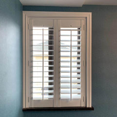 European style louvers window shutters sliding folding plantation shutter on China WDMA