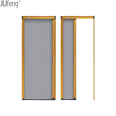 European style plisse mosquito mesh screen door Jufeng on China WDMA