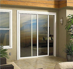 Exterior Wood Grain Aluminum Sliding glass Door with Internal Blinds on China WDMA on China WDMA