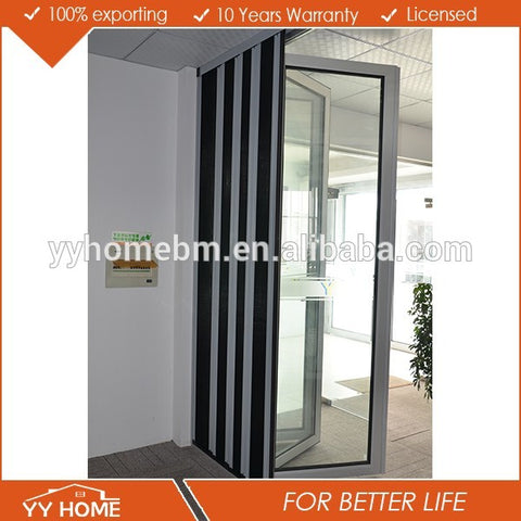 Exterior aluminium folding sliding door with retractable fly screen on China WDMA