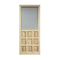 Factory Direct Sales HD Mesh Ventilation Door Frames Mosquito Proofing Netting Wooden Skeleton Screen Door on China WDMA