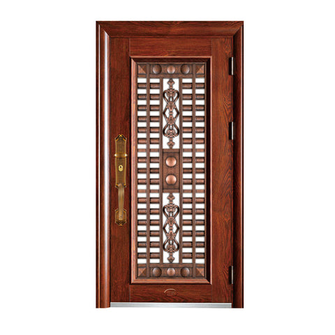 Factory Exterior Security Steel Double Swing Open Door With Steel Security Doors Residential on China WDMA