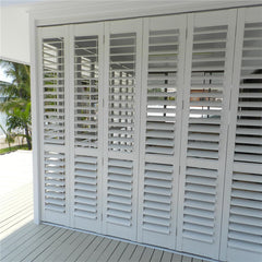 Factory Price Customized Bi Folding PVC Door Window Plantation Shutter on China WDMA