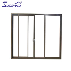 Factory Supplier aluminium shutter door for balcony mosquito net lattice sliding on China WDMA