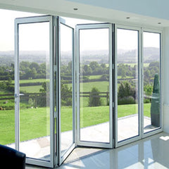 Factory directly sale 6063 aluminum bifold patio doors folding door on China WDMA