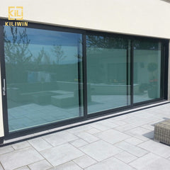 Factory price triple track modern design philippines patio living room double glazed temper glass aluminum sliding door on China WDMA