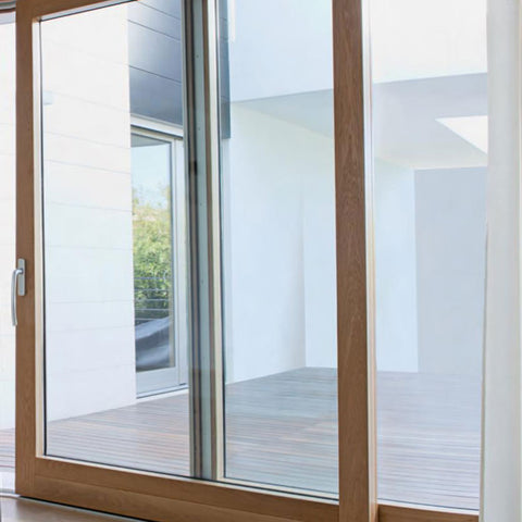 Factory price wholesale new sliding patio doors most energy efficient modern wood on China WDMA