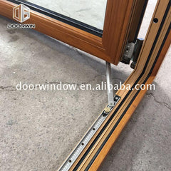 Fashion curved double glazed windows casement vs single hung window with fixed glass on China WDMA