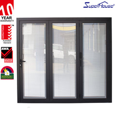 Flexible track Australia patio foldable glass doors on China WDMA