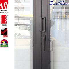 Flexible track Australia patio foldable glass doors on China WDMA