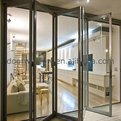 Folding patio doors open style bifold door mosquito screen on China WDMA