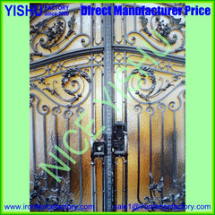 Forged Wrought Iron Security Single Entry Doors on China WDMA