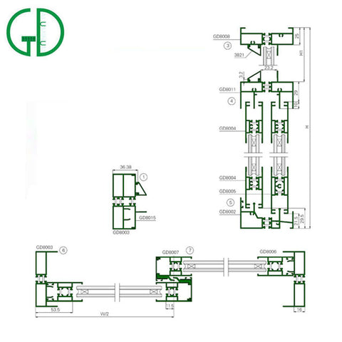 Foshan GD Best Quality China Manufacturer Extrusion Sliding Window Aluminum Profiles For Mauritius Market on China WDMA