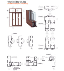 Foshan factory direct good supplier of aluminium hanging and sliding doors on China WDMA