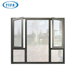 Frameless Free Aluminum Casement Window MXN65 on China WDMA