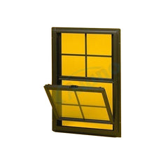 French Aluminum Single Hung Sash Window Or Top Hung Window With High Quality for Sale on China WDMA