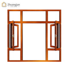 French Casement Window with Glass and Aluminium Frame on China WDMA