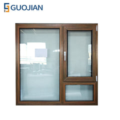 GUOJIAN vinyl single hung single glass upvc casement windows on China WDMA