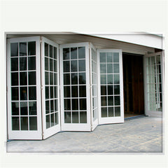 Gaoming Aluminium Double Glass Sliding Folding Door for Entrance on China WDMA