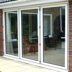 Gaoming lowes french frame aluminium sliding glass doors with double glass on China WDMA