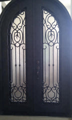 Glass and Finish Options single wrought iron door on China WDMA