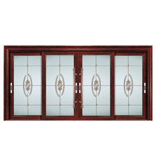 Glass soundproof interior french sliding doors aluminium aluminum glass sliding door on China WDMA