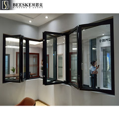 Good Quality Easy Install Standard Size Breathable Aluminum Frame Sliding And Folding Window on China WDMA