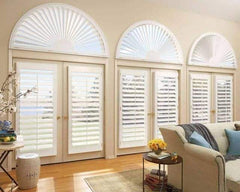 Good price faux wood shutters for sliding glass doors UB6977 on China WDMA