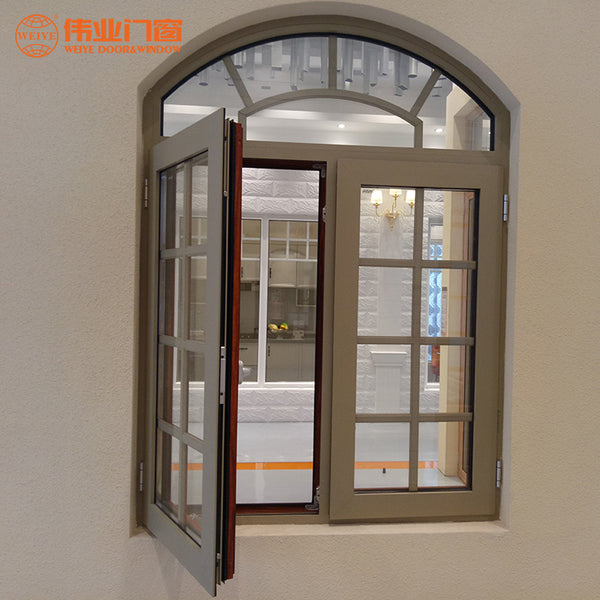 Good quality house aluminum casement swing double glazed window design philippines on China WDMA