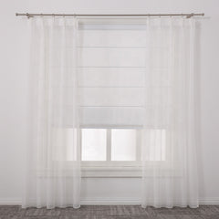 Grey striola roman shades horizontal curtain jalousie windows printed blinds on China WDMA