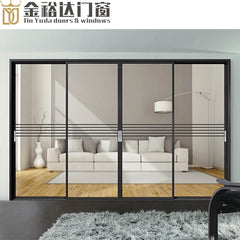 Guangdong foshan factory supply narrow narrow side sliding door frame kitchen aluminum frame glass door on China WDMA