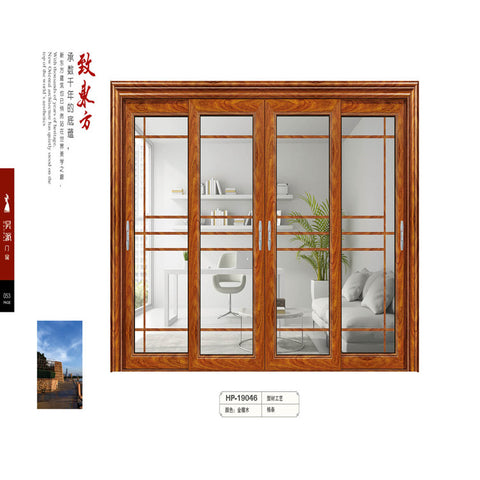 Guangzhou furniture supplier slide rail frameless glass doors ss frame sliding door and window aluminum smooth on China WDMA