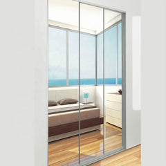 Guangzhou furniture supplier slide rail frameless glass doors ss frame sliding door and window aluminum smooth on China WDMA