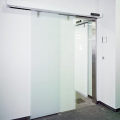 Guangzhou interior office home best price magnetic automated glass sliding door with slim cover on China WDMA