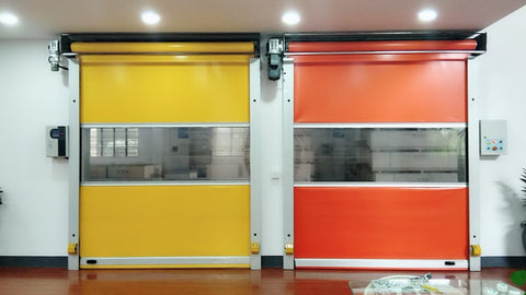 Guangzhou manufacturers high-speed PVC screen rapid rolling safety industrial door with the remote control on China WDMA