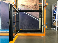 WDMA Energy Saving Hurricane Proof Glass Aluminum Wood Frame Tilt and Turn Window for Commercial Building Impact Window