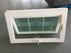 WDMA High quality American style pvc awning window Bathroom frosted glass pvc profile swing tilt windows skylight/roof window