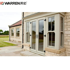 Warren 34x78 French Aluminium Tempered Glass Gray Interior Double Door In Stock