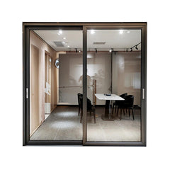 WDMA Waterproof aluminum sliding glass bedroom doors