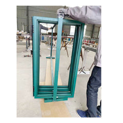 WDMA 4-panel  aluminum bi-folding door customized aluminum casement windows