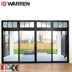 Folding sliding glass doors system aluminum windows balcony slide door