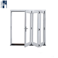 Soundproof Bi-fold Exterior Folding Storm Window Bi-folding Frameless Bifold Patio Mosquito French Internal Bi Fold Screen Door on China WDMA