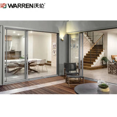 WDMA 96 Patio Door 4 Panel Sliding Door Sliding Patio Doors 96x80 Exterior Aluminum Glass