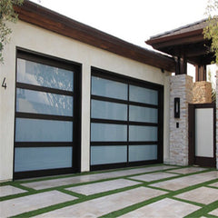 China WDMA Modern style automatic sectional glass garage door for home building